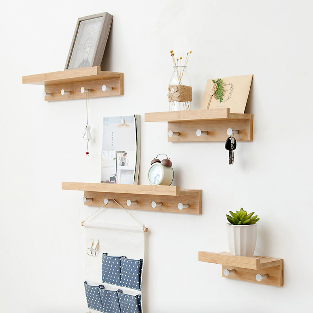 Bamboo Floating Wall-Mounted Rack – The Bamboo Spot