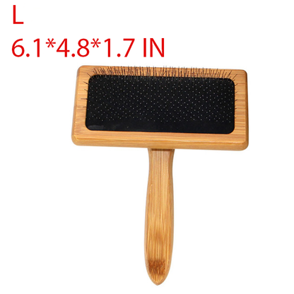 Natural Bamboo Handle Brush for Dogs and Cats