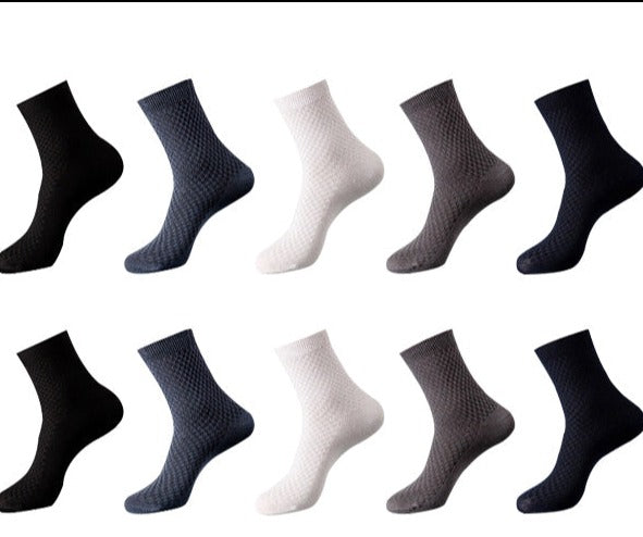 Bamboo Fiber Socks Men 10 Pairs