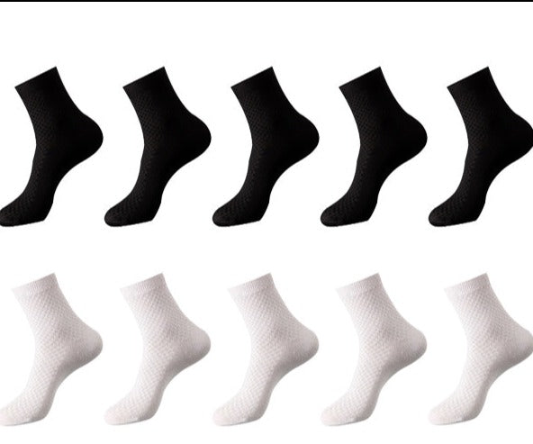 Bamboo Fiber Socks Men 10 Pairs