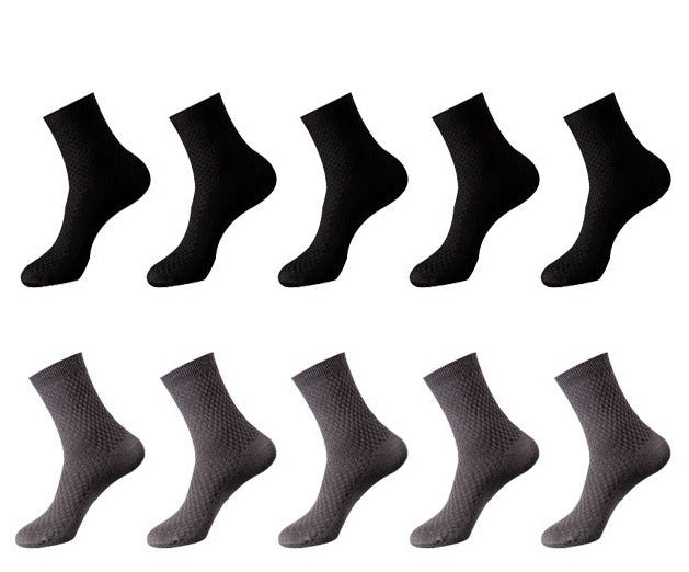 Bamboo Fiber Socks Men 10 Pairs