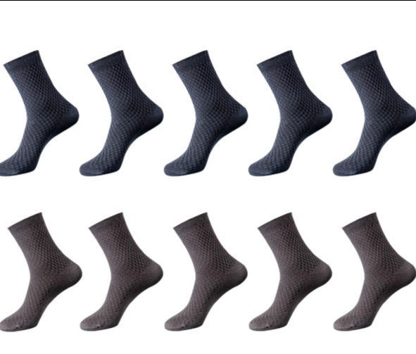 Bamboo Fiber Socks Men 10 Pairs