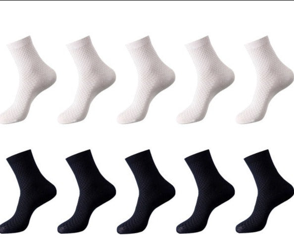 Bamboo Fiber Socks Men 10 Pairs